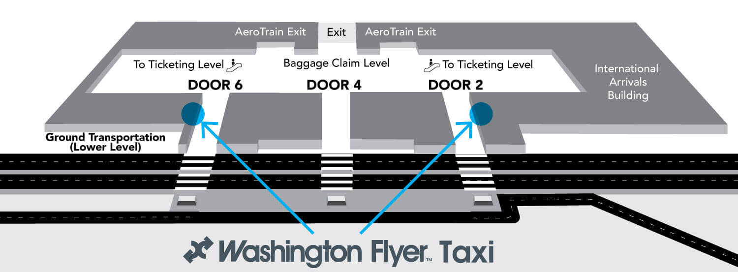 Airport Taxi Counter Location Map